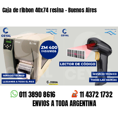 Caja de ribbon 40x74 resina - Buenos Aires