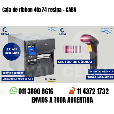 Caja de ribbon 40x74 resina - CABA