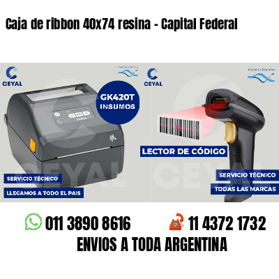 Caja de ribbon 40x74 resina - Capital Federal