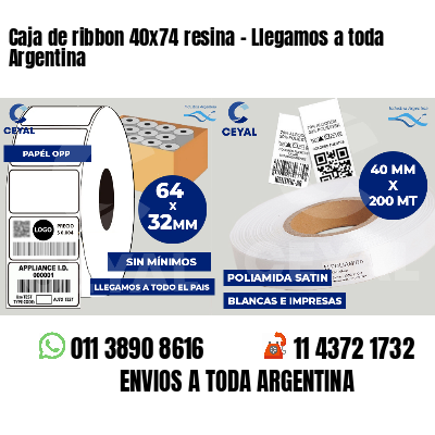 Caja de ribbon 40x74 resina - Llegamos a toda Argentina