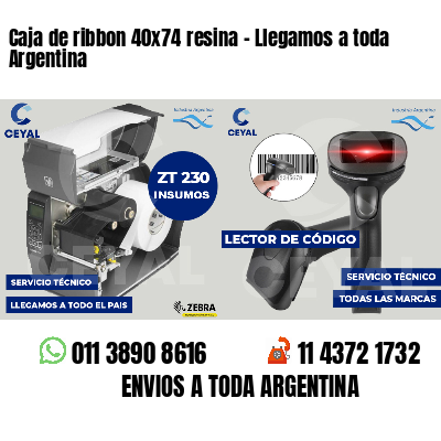 Caja de ribbon 40x74 resina - Llegamos a toda Argentina