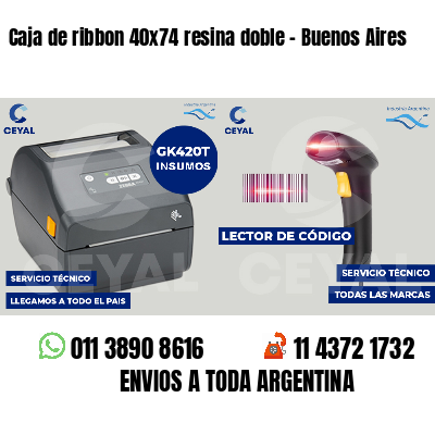 Caja de ribbon 40x74 resina doble - Buenos Aires