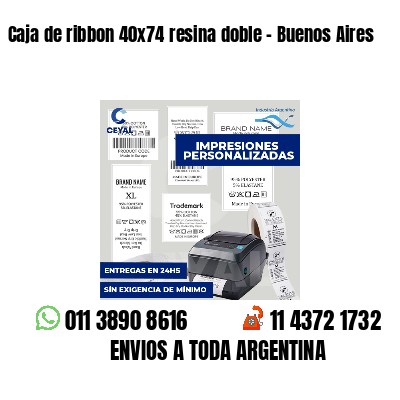 Caja de ribbon 40x74 resina doble - Buenos Aires