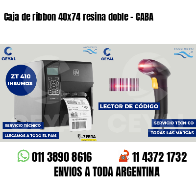 Caja de ribbon 40x74 resina doble - CABA