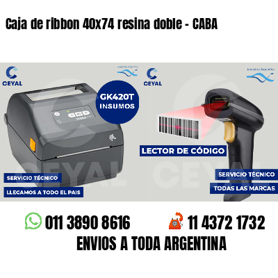 Caja de ribbon 40x74 resina doble - CABA