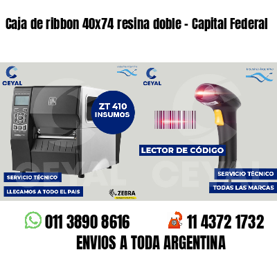 Caja de ribbon 40x74 resina doble - Capital Federal