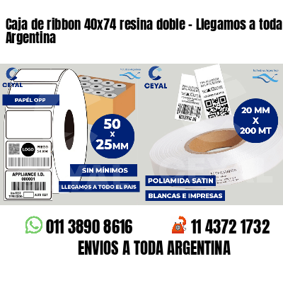 Caja de ribbon 40x74 resina doble - Llegamos a toda Argentina