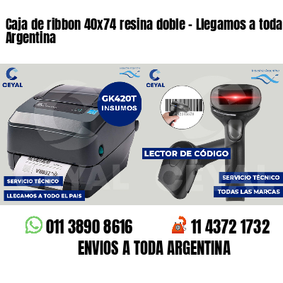 Caja de ribbon 40x74 resina doble - Llegamos a toda Argentina