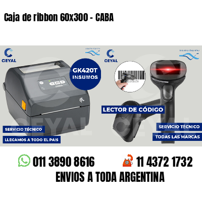 Caja de ribbon 60x300 - CABA