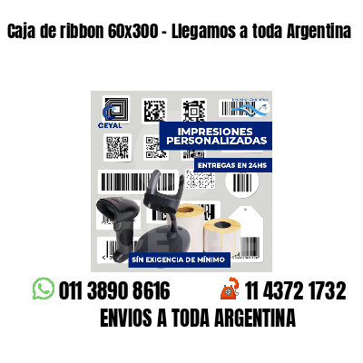 Caja de ribbon 60x300 - Llegamos a toda Argentina