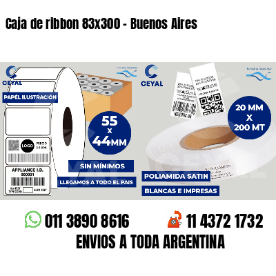 Caja de ribbon 83x300 - Buenos Aires