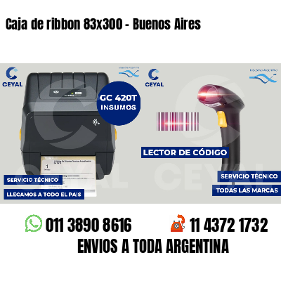 Caja de ribbon 83x300 - Buenos Aires