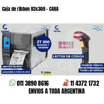 Caja de ribbon 83x300 - CABA