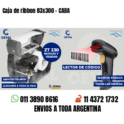 Caja de ribbon 83x300 - CABA