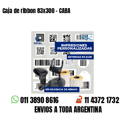 Caja de ribbon 83x300 - CABA