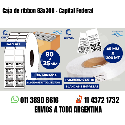 Caja de ribbon 83x300 - Capital Federal