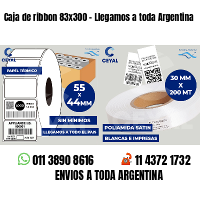 Caja de ribbon 83x300 - Llegamos a toda Argentina