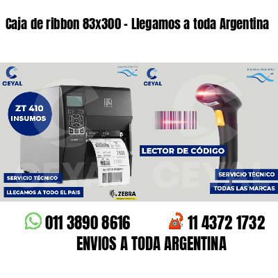 Caja de ribbon 83x300 - Llegamos a toda Argentina