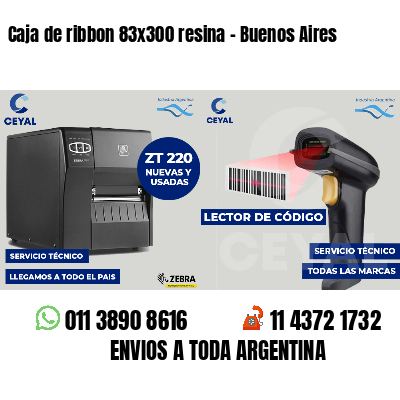 Caja de ribbon 83x300 resina - Buenos Aires