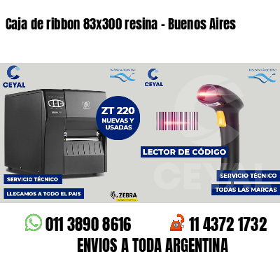 Caja de ribbon 83x300 resina - Buenos Aires