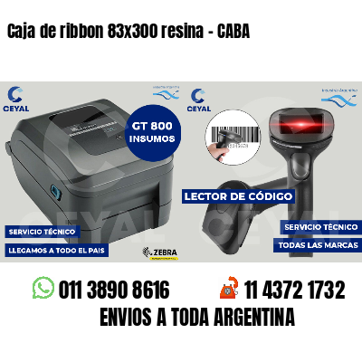 Caja de ribbon 83x300 resina - CABA