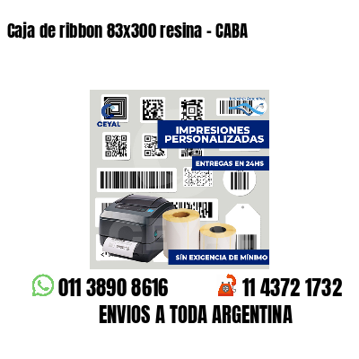 Caja de ribbon 83x300 resina - CABA