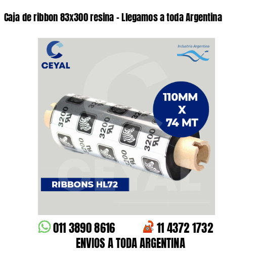 Caja de ribbon 83×300 resina – Llegamos a toda Argentina