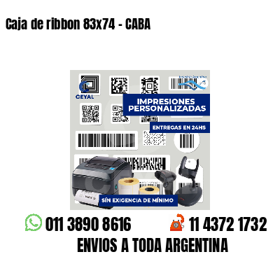 Caja de ribbon 83x74 - CABA