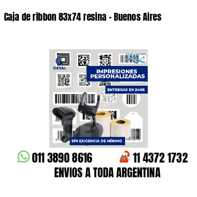 Caja de ribbon 83x74 resina - Buenos Aires