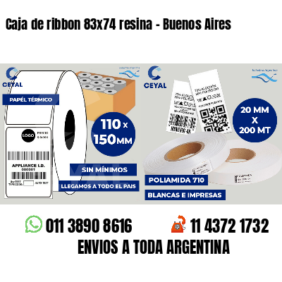 Caja de ribbon 83x74 resina - Buenos Aires