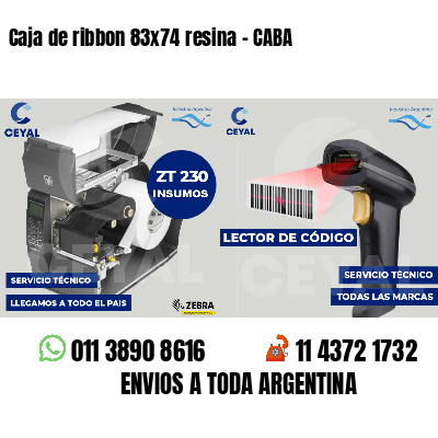 Caja de ribbon 83x74 resina - CABA