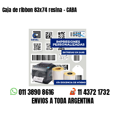 Caja de ribbon 83x74 resina - CABA