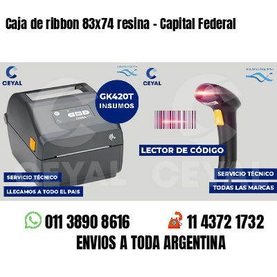 Caja de ribbon 83x74 resina - Capital Federal