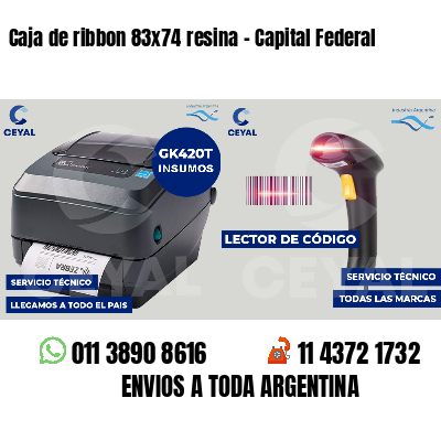 Caja de ribbon 83x74 resina - Capital Federal