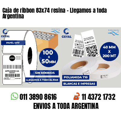 Caja de ribbon 83x74 resina - Llegamos a toda Argentina