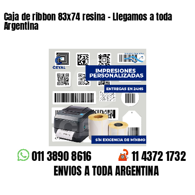 Caja de ribbon 83x74 resina - Llegamos a toda Argentina