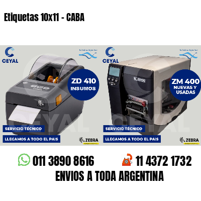 Etiquetas 10x11 - CABA