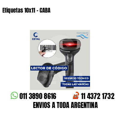 Etiquetas 10x11 - CABA