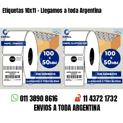 Etiquetas 10x11 - Llegamos a toda Argentina