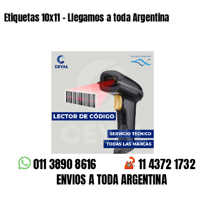 Etiquetas 10x11 - Llegamos a toda Argentina