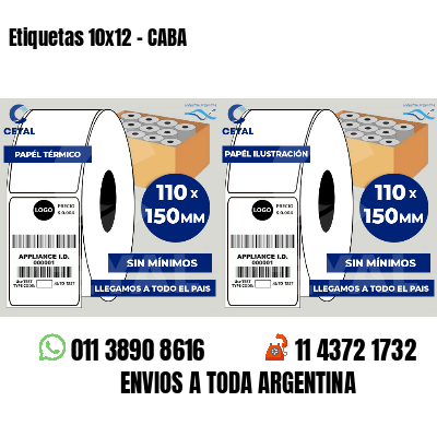 Etiquetas 10x12 - CABA