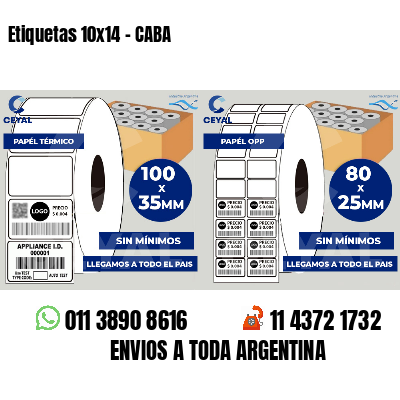 Etiquetas 10x14 - CABA