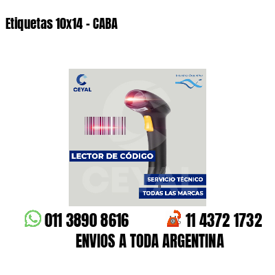 Etiquetas 10x14 - CABA