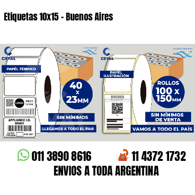 Etiquetas 10x15 - Buenos Aires