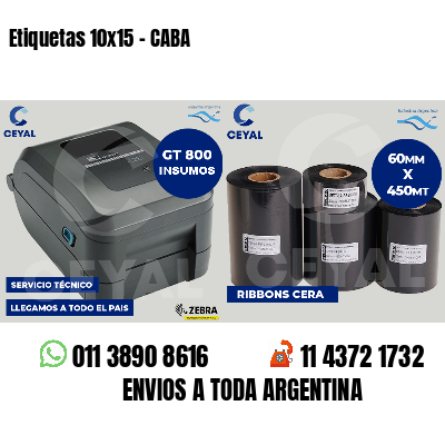 Etiquetas 10x15 - CABA