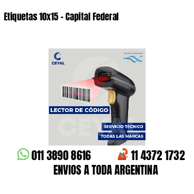 Etiquetas 10x15 - Capital Federal