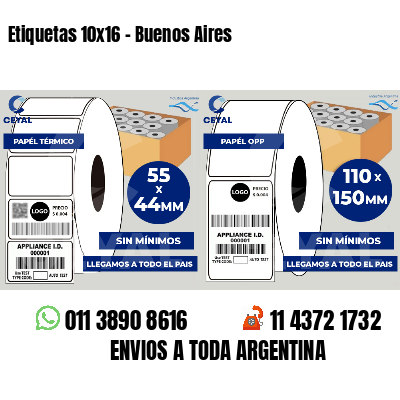 Etiquetas 10x16 - Buenos Aires