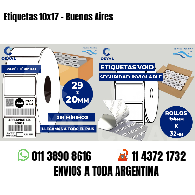 Etiquetas 10x17 - Buenos Aires