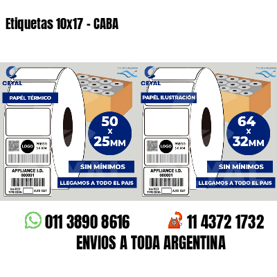 Etiquetas 10x17 - CABA