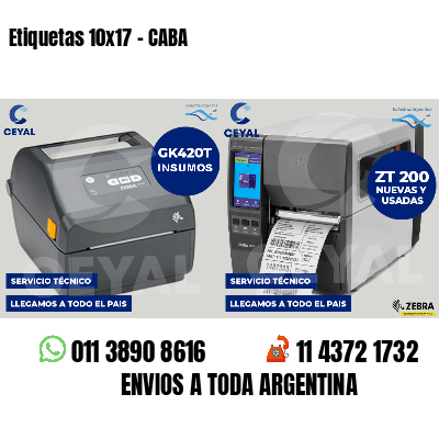 Etiquetas 10x17 - CABA